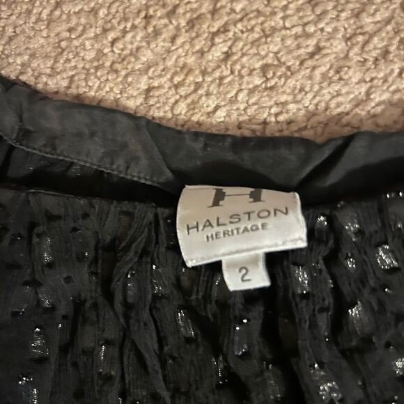 Halston heritage black mini dress 2 - Picture 5 of 6